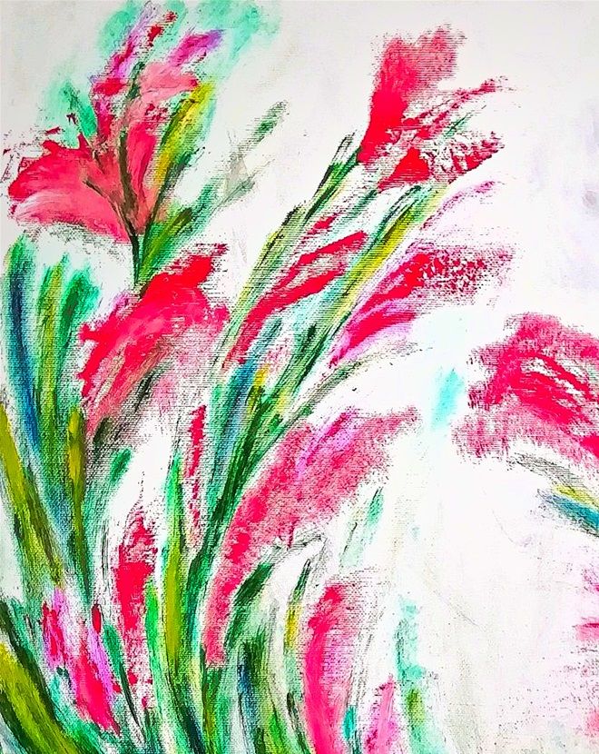 Giulia Cernetig - Soffio di primavera, olio su tela 40x50