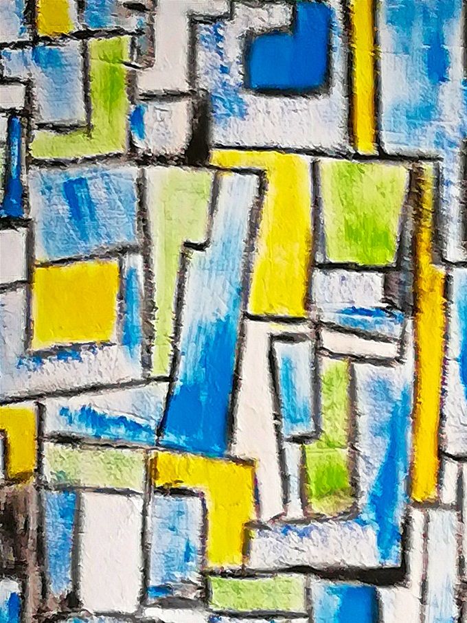 Giulia Cernetig - Particelle esistenziali, Materico su tela 30x40