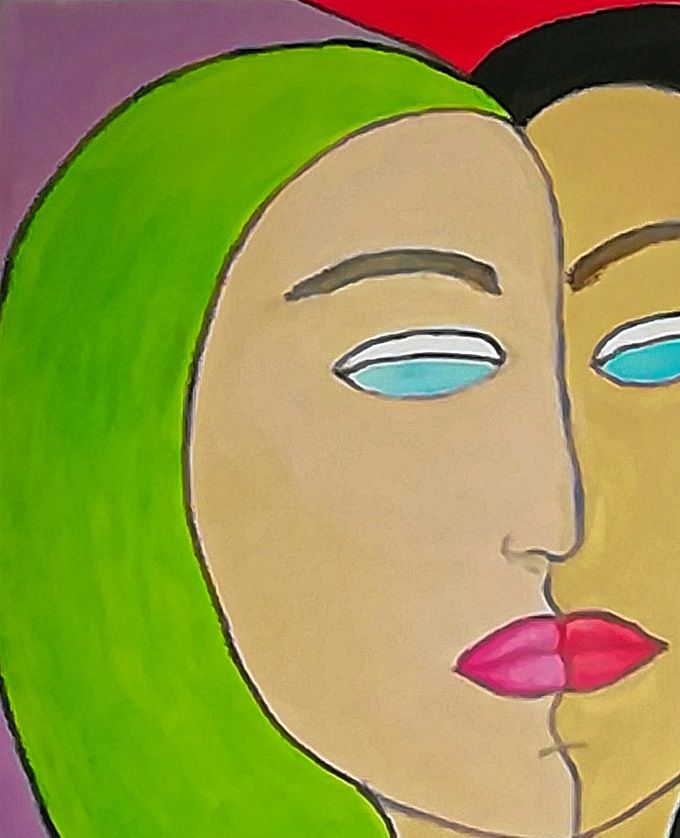 Giulia Cernetig - Born to be, Oil on canvas 40x50