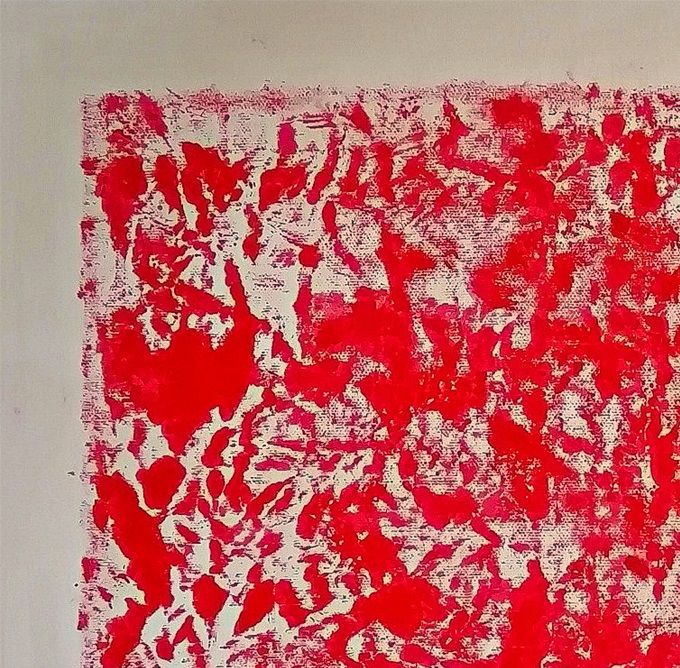 Giulia Cernetig - Serie Monocromie 1, Olio su tela 50x50 (Collezione privata)