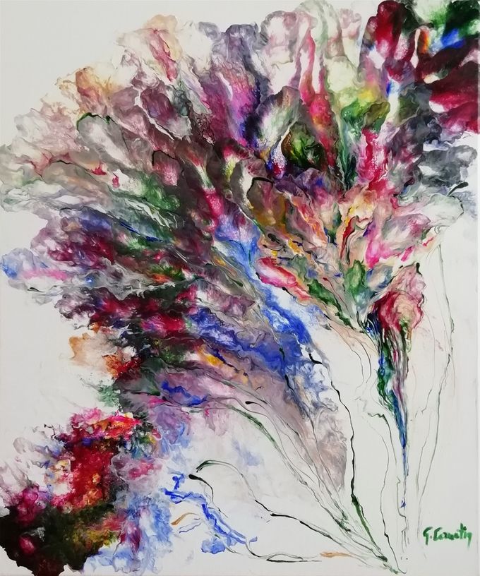 Giulia Cernetig - L'esuberanza della primavera, Acrilico su tela 50x60