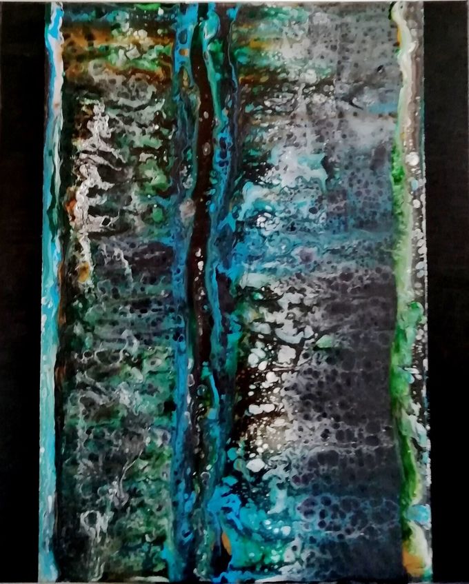 Giulia Cernetig - Composizione Astratta, Acrilico 50x60