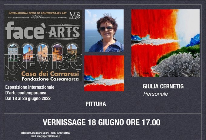 Mostra Personale #giuliacernetig #casadeicarraresi #giuliacernetigcasadeicarraresi